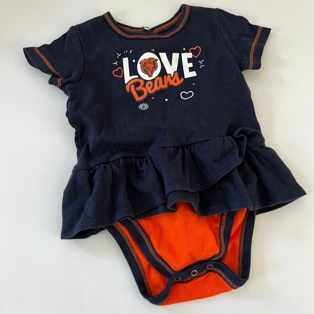 NWOT Chicago Bears baby Onsie Dress Size 24 Months